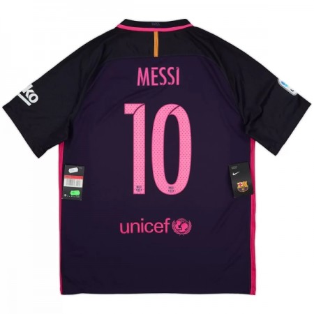 Barcelona Messi 10 2016-17 Retro Udebane - Fodboldtrøjer (S/S)