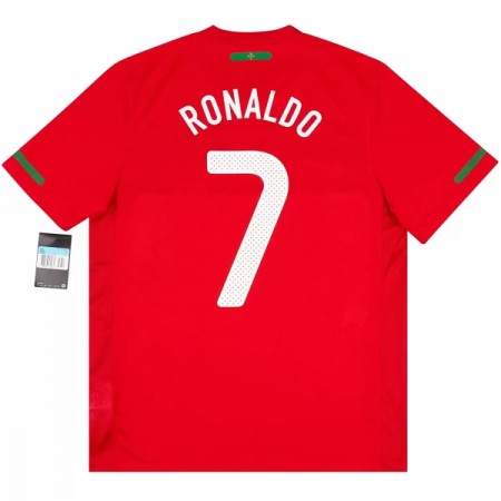 Portugal Ronaldo 7 2010 Retro Hjemme - Fodboldtrøjer (S/S)