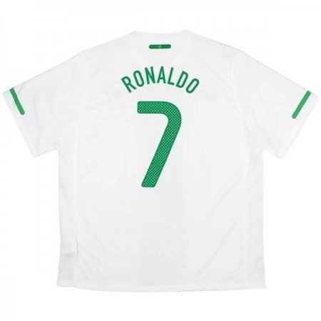 Portugal Ronaldo 7 2010 Retro Udebane - Fodboldtrøjer (S/S)