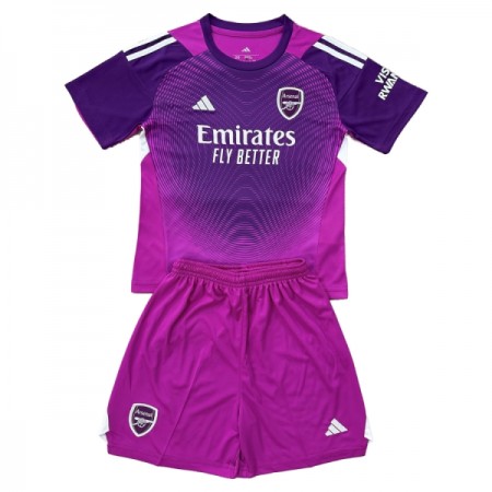 Arsenal Målmand Børn 2025-26 Lilla - Fodboldtrøjer (S/S)