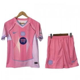 Barcelona Børn 2025-26 Pink - Fodboldtrøjer Speciel (S/S)