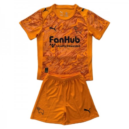 Derby County Målmand Børn 2025-26 Orange - Fodboldtrøjer (S/S)