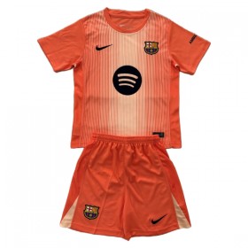 FC Barcelona Målmand Børn 2025-26 Orange - Fodboldtrøjer (S/S)