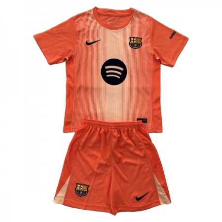 FC Barcelona Målmand Børn 2025-26 Orange - Fodboldtrøjer (S/S)