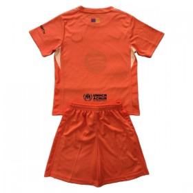 FC Barcelona Målmand Børn 2025-26 Orange - Fodboldtrøjer (S/S)