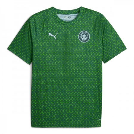 Manchester City Pre-Match 2025-26 Grøn - Fodboldtrøjer (S/S)