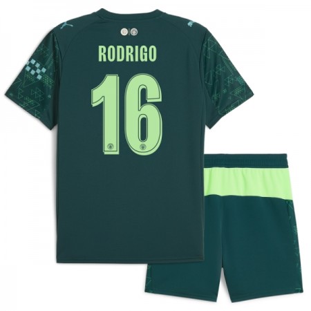 Manchester City Rodrigo 16 EA Sport Børn Fjerde 2025-26 - Fodboldtrøjer (S/S)