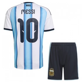 Argentina Messi 10 Børn Hjemme VM 2026 - Fodboldtrøjer (S/S)