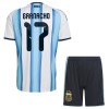 Argentina Garnacho 17 Børn Hjemme VM 2026 - Fodboldtrøjer (S/S) Argentina Garnacho 17 Børn Hjemme VM 2026 - Fodboldtrøjer (S/S)