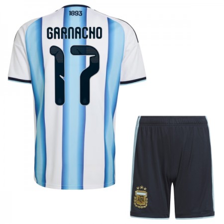 Argentina Garnacho 17 Børn Hjemme VM 2026 - Fodboldtrøjer (S/S) Argentina Garnacho 17 Børn Hjemme VM 2026 - Fodboldtrøjer (S/S)