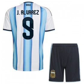 Argentina J. Alvarez 9 Børn Hjemme VM 2026 - Fodboldtrøjer (S/S)