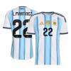 Argentina Lautaro Martinez 22 Hjemme VM 2026 - Fodboldtrøjer (S/S) Argentina Lautaro Martinez 22 Hjemme VM 2026 - Fodboldtrøjer (S/S)