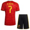 Belgien De Bruyne 7 Børn Hjemme VM 2026 - Fodboldtrøjer (S/S)