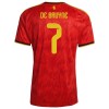 Belgien De Bruyne 7 Hjemme VM 2026 - Fodboldtrøjer (S/S)
