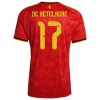 Belgien De Ketelaere 17 Hjemme VM 2026 - Fodboldtrøjer (S/S)