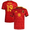 Belgien Openda 19 Hjemme VM 2026 - Fodboldtrøjer (S/S) Belgien Openda 19 Hjemme VM 2026 - Fodboldtrøjer (S/S)