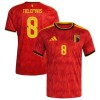 Belgien Tielemans 8 Hjemme VM 2026 - Fodboldtrøjer (S/S)