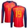 Spanien Lamine Yamal 19 Hjemme VM 2026 - Fodboldtrøjer (L/S)