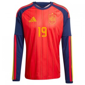 Spanien Lamine Yamal 19 Hjemme VM 2026 - Fodboldtrøjer (L/S)