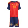 Spanien Pedri 20 Børn Hjemme VM 2026 - Fodboldtrøjer (S/S)
