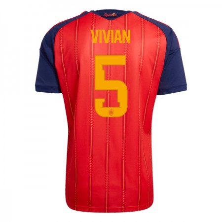 Spanien Vivian 5 Hjemme VM 2026 - Fodboldtrøjer (S/S)