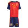 Spanien Williams JR 17 Børn Hjemme VM 2026 - Fodboldtrøjer (S/S)