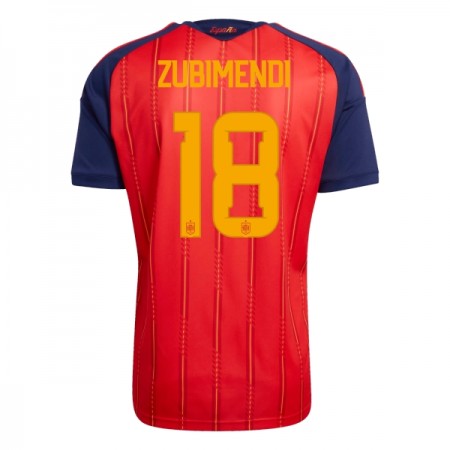 Spanien ZUBIMENDI 18 Hjemme VM 2026 - Fodboldtrøjer (S/S)