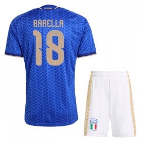 Italien Barella 18 Børn Hjemme VM 2026 - Fodboldtrøjer (S/S)
