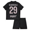 Paris Saint-Germain B. Barcola 29 Jordan Børn Fjerde 2025-26 - Fodboldtrøjer (S/S)
