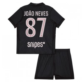 Paris Saint-Germain Joao Neves 87 Jordan Børn Fjerde 2025-26 - Fodboldtrøjer (S/S)