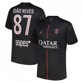 Paris Saint-Germain Joao Neves 87 Jordan Fjerde 2025-26 - Fodboldtrøjer (S/S)