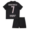 Paris Saint-Germain Kvaratskhelia 7 Jordan Børn Fjerde 2025-26 - Fodboldtrøjer (S/S)