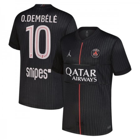 Paris Saint-Germain O. Dembele 10 Jordan Fjerde 2025-26 - Fodboldtrøjer (S/S)