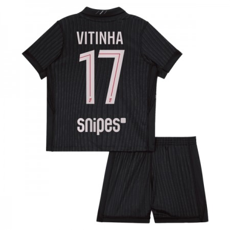 Paris Saint-Germain Vitinha 17 Jordan Børn Fjerde 2025-26 - Fodboldtrøjer (S/S)