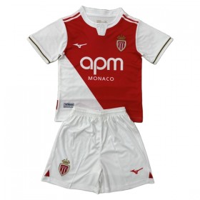 AS Monaco Børn Hjemme 2025-26 - Fodboldtrøjer (S/S)