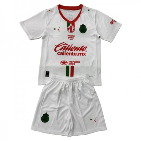 Chivas de Guadalajara Børn Udebane 2025-26 - Fodboldtrøjer (S/S)