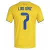 Colombia Luis Diaz 7 Hjemme VM 2026 - Fodboldtrøjer (S/S)
