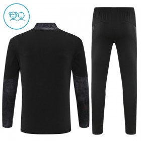 AC Milan Børn Trænings Sweatshirt Dragt 2025-26 Sort Kvart-Zip