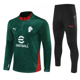 AC Milan Trænings Sweatshirt Dragt 2025-26 Grøn Kvart-Zip