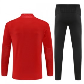 AC Milan Trænings Sweatshirt Dragt 2025-26 Rød Kvart-Zip