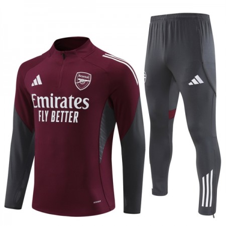 Arsenal Trænings Sweatshirt Dragt 2025-26 Rød Kvart-Zip