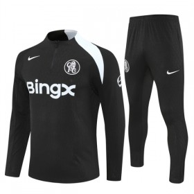 Chelsea Trænings Sweatshirt Dragt 2025-26 Sort Kvart-Zip