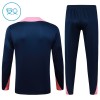 FC Barcelona Børn Trænings Sweatshirt Dragt 2025-26 Blå Kvart-Zip