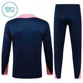 FC Barcelona Børn Trænings Sweatshirt Dragt 2025-26 Blå Kvart-Zip