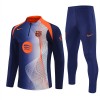 FC Barcelona Trænings Sweatshirt Dragt 2025-26 Blå Kvart-Zip