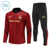 Feyenoord Rotterdam Børn Trænings Sweatshirt Dragt 2025-26 Rød Kvart-Zip