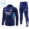 Real Madrid Børn Trænings Sweatshirt Dragt 2025-26 Navy Kvart-Zip Real Madrid Børn Trænings Sweatshirt Dragt 2025-26 Navy Kvart-Zip