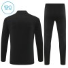 Real Madrid Børn Trænings Sweatshirt Dragt 2025-26 Sort Kvart-Zip