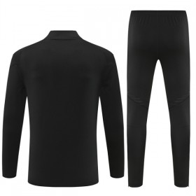 Real Madrid Trænings Sweatshirt Dragt 2025-26 Sort Kvart-Zip