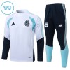Argentina Børn Trænings Sweatshirt Dragt 2026-27 Hvid Kvart-Zip Argentina Børn Trænings Sweatshirt Dragt 2026-27 Hvid Kvart-Zip